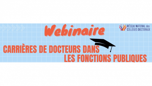 Webinaire carrière des docteurs dans Les Fonctions Publiques